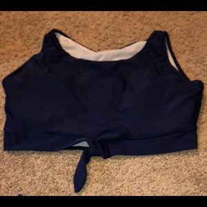 NWOT swim crop top and high waist bottoms